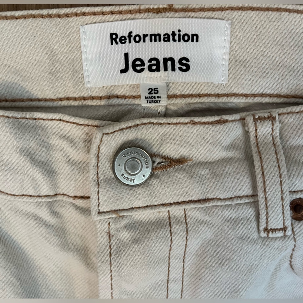 Reformation White Jeans!
